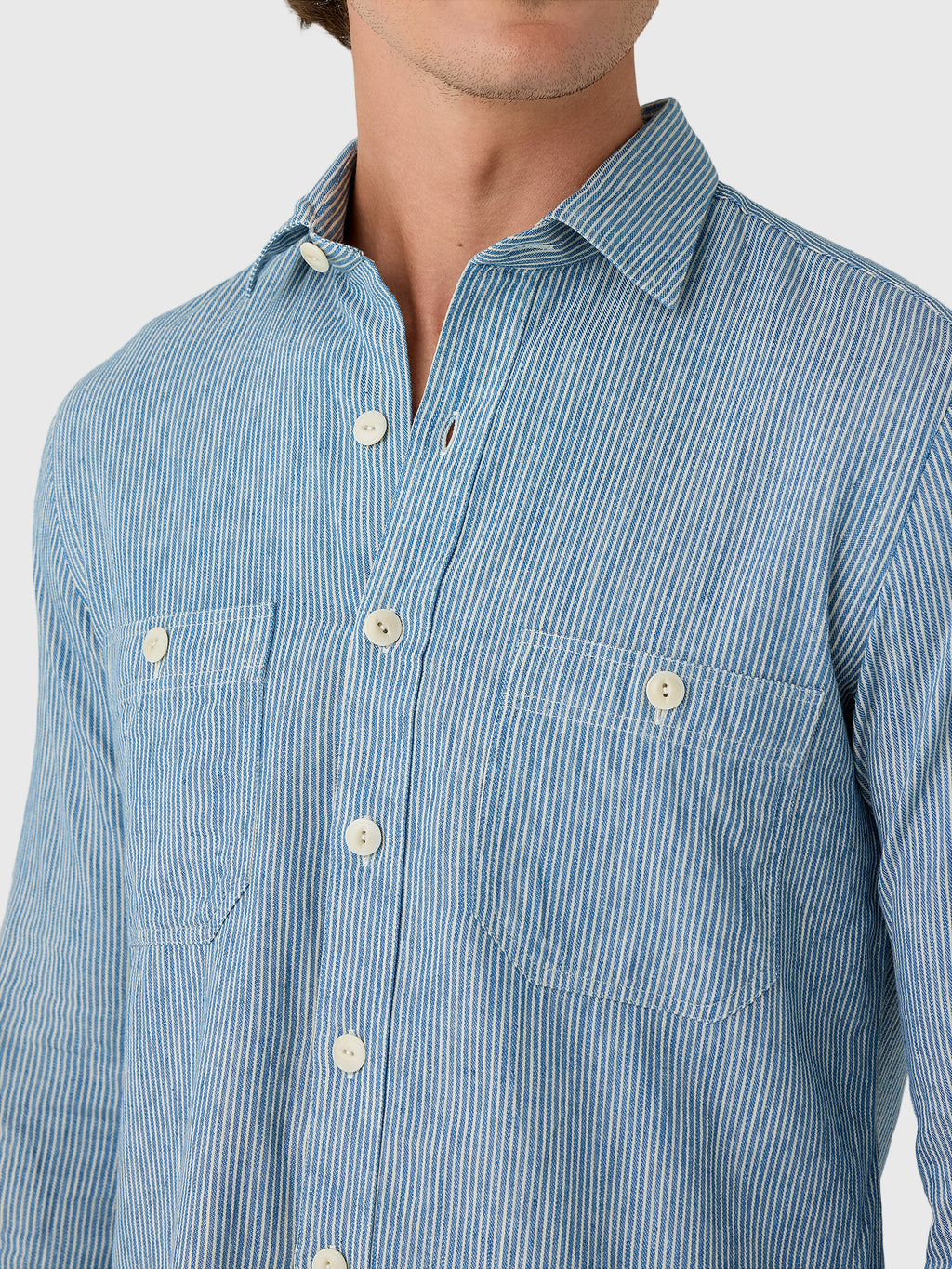 Salvatore Piccolo Men's Long Sleeve Cotton Shirt - Saint Bernard