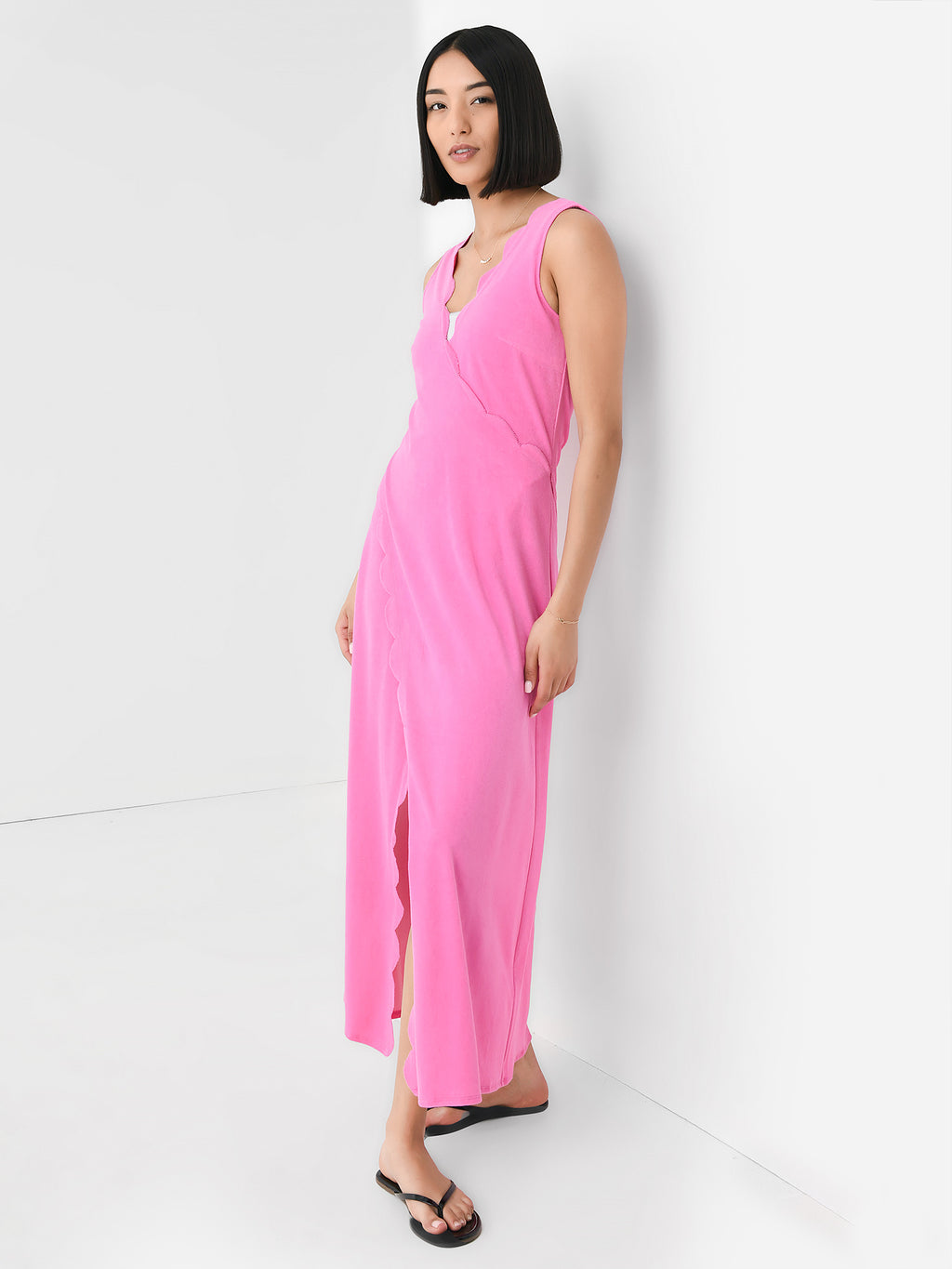 Marysia Women's Scalloped Gehry Wrap Dress - Saint Bernard