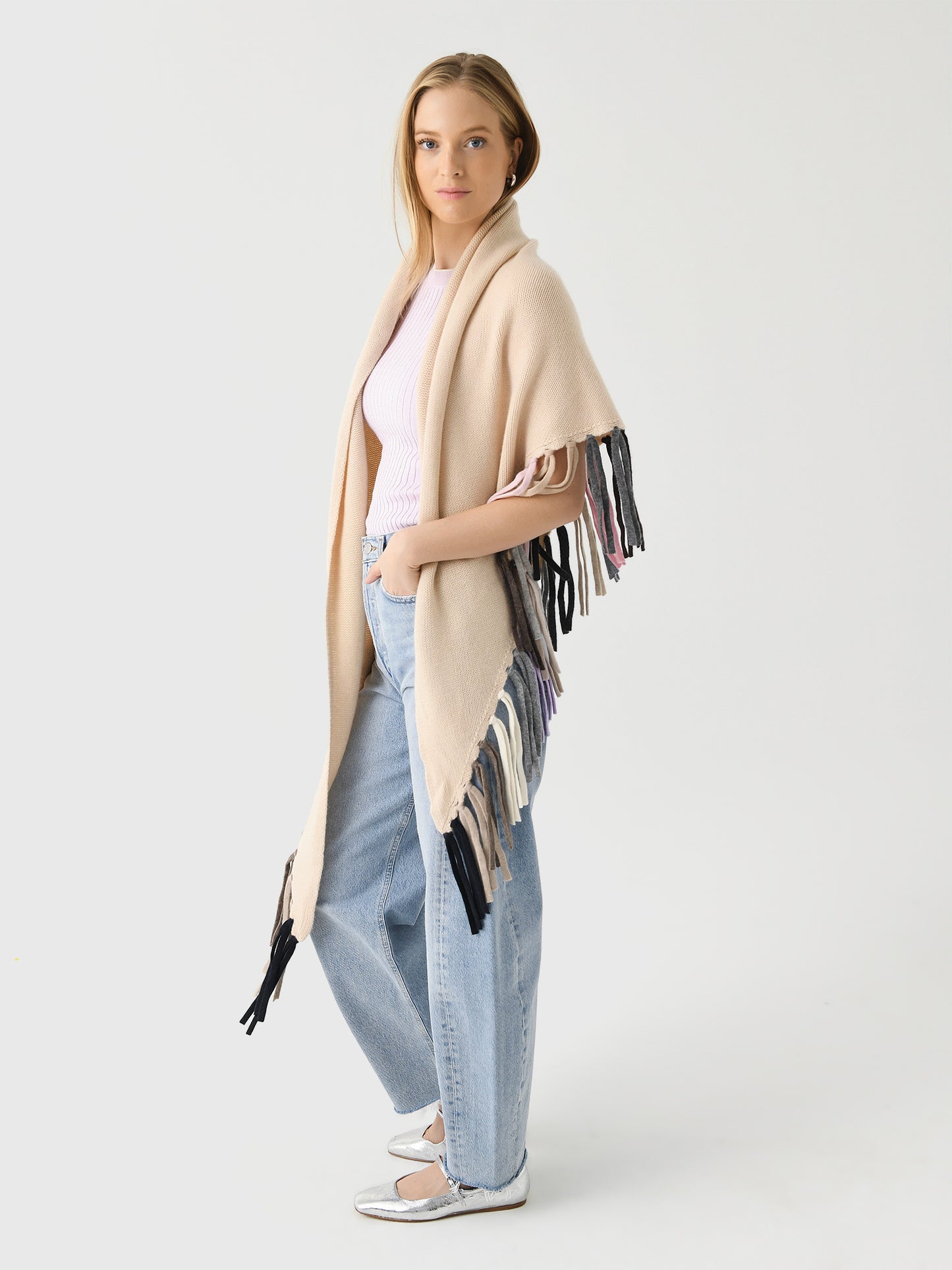 SCARFTRIANGLEx381CREMEFRINGES010MULTI-alt1