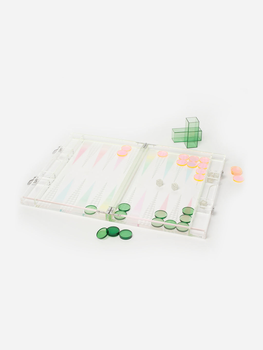 Sunnylife Ombre Lucite Backgammon - Saint Bernard