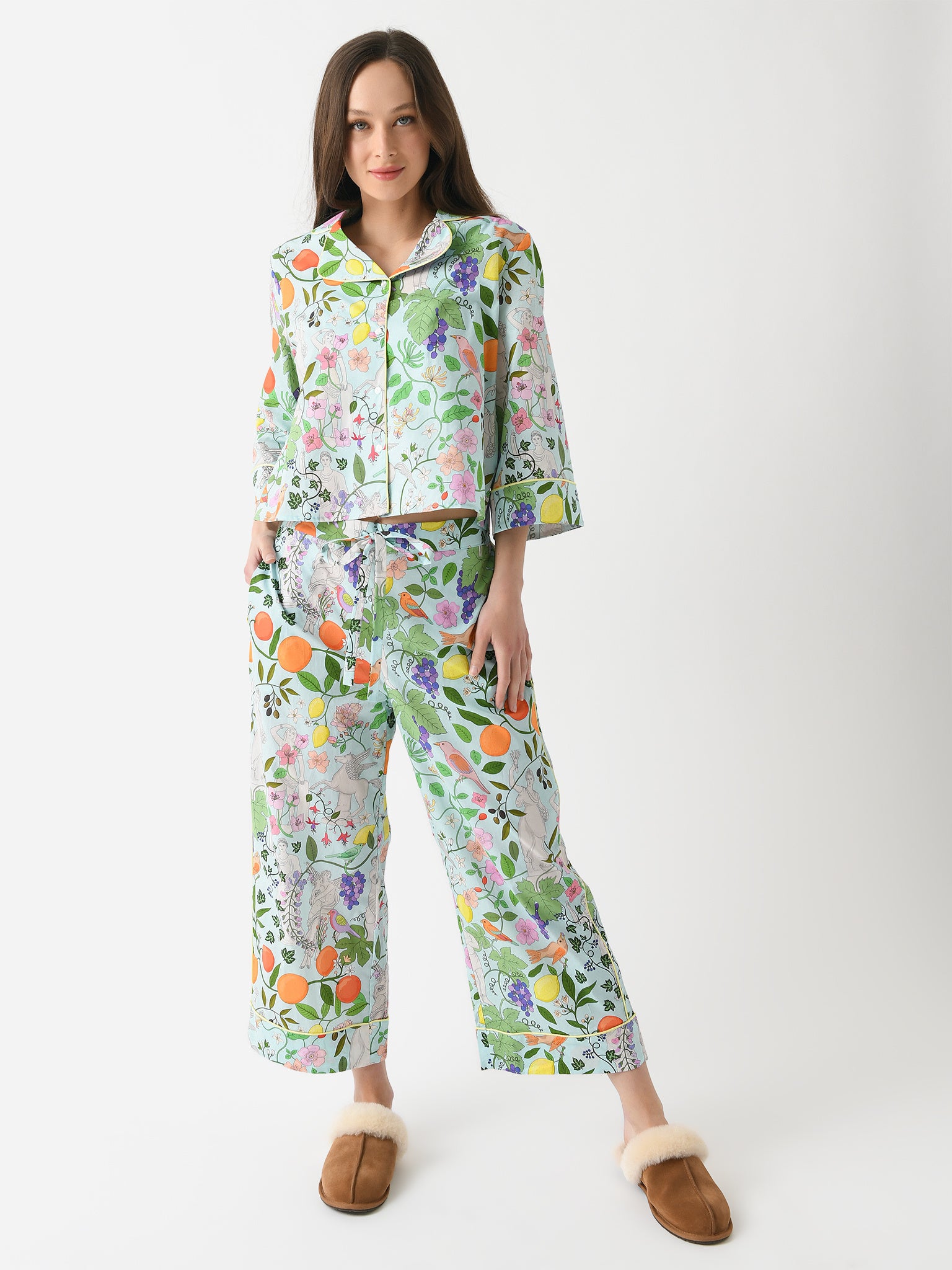 Karen Mabon Women's Sculpture Garden Pajama Set - Saint Bernard
