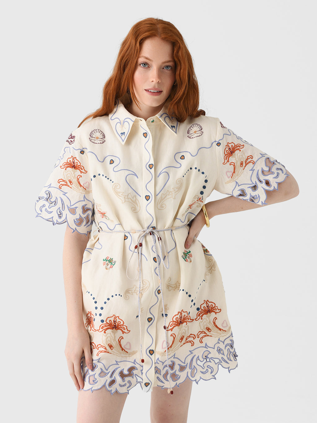 Antipodean Women's Matchmakers Yoke Shirt Dress - Saint Bernard