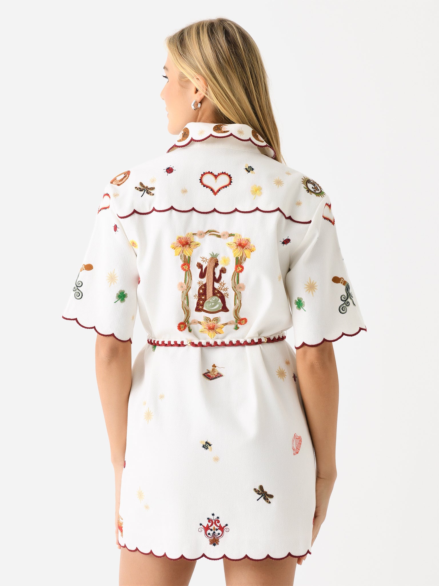 queen shirt dress Antipodean Women's Queen Of Hearts Shirt Dress Saint Bernard