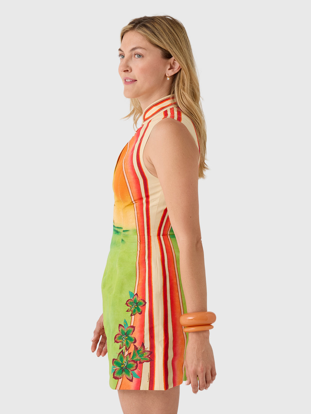 Antipodean Women's High Neck Lantern Mini Dress - Saint Bernard