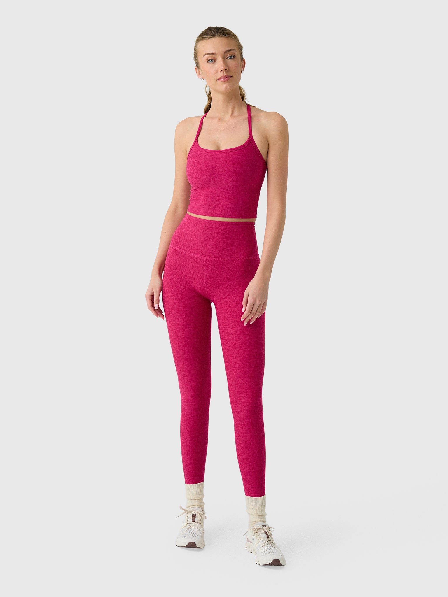 Beyond Yoga Women's Spacedye Caught In The Midi High Waisted Legging - Saint Bernard