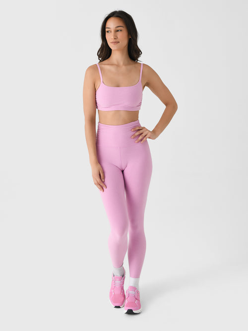 Beyond Yoga Women's Spacedye Raise The Barre Shirred Legging