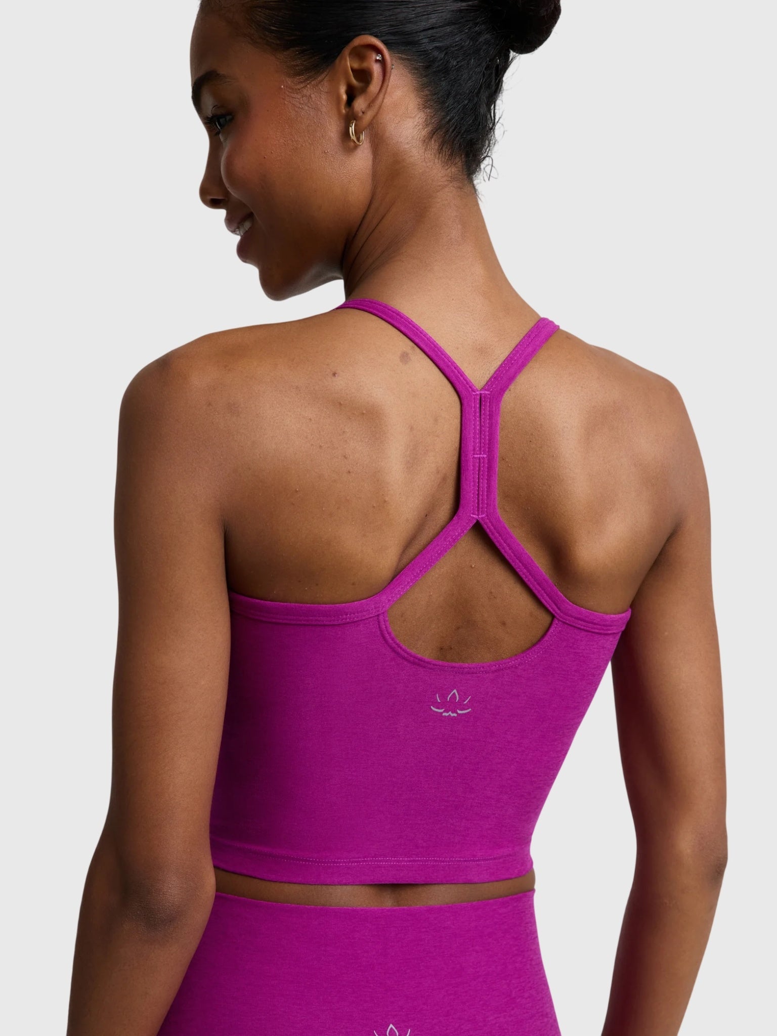 Beyond Yoga Women's Spacedye Slim Racerback Cropped Tank - Saint Bernard