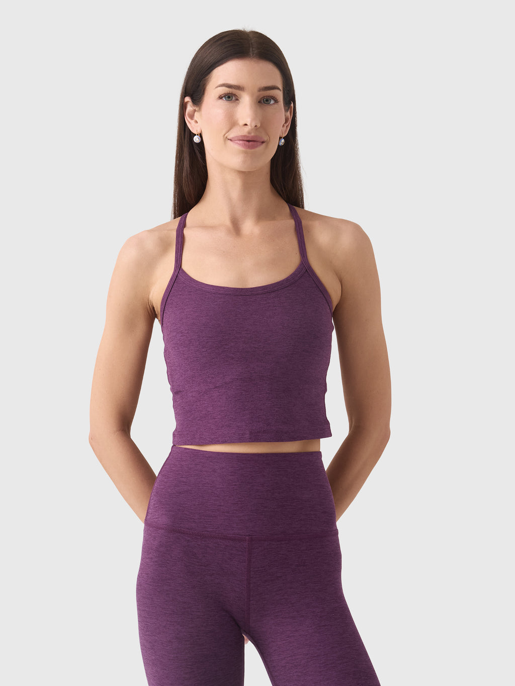 Beyond Yoga Women's Spacedye Slim Racerback Cropped Tank - Saint Bernard