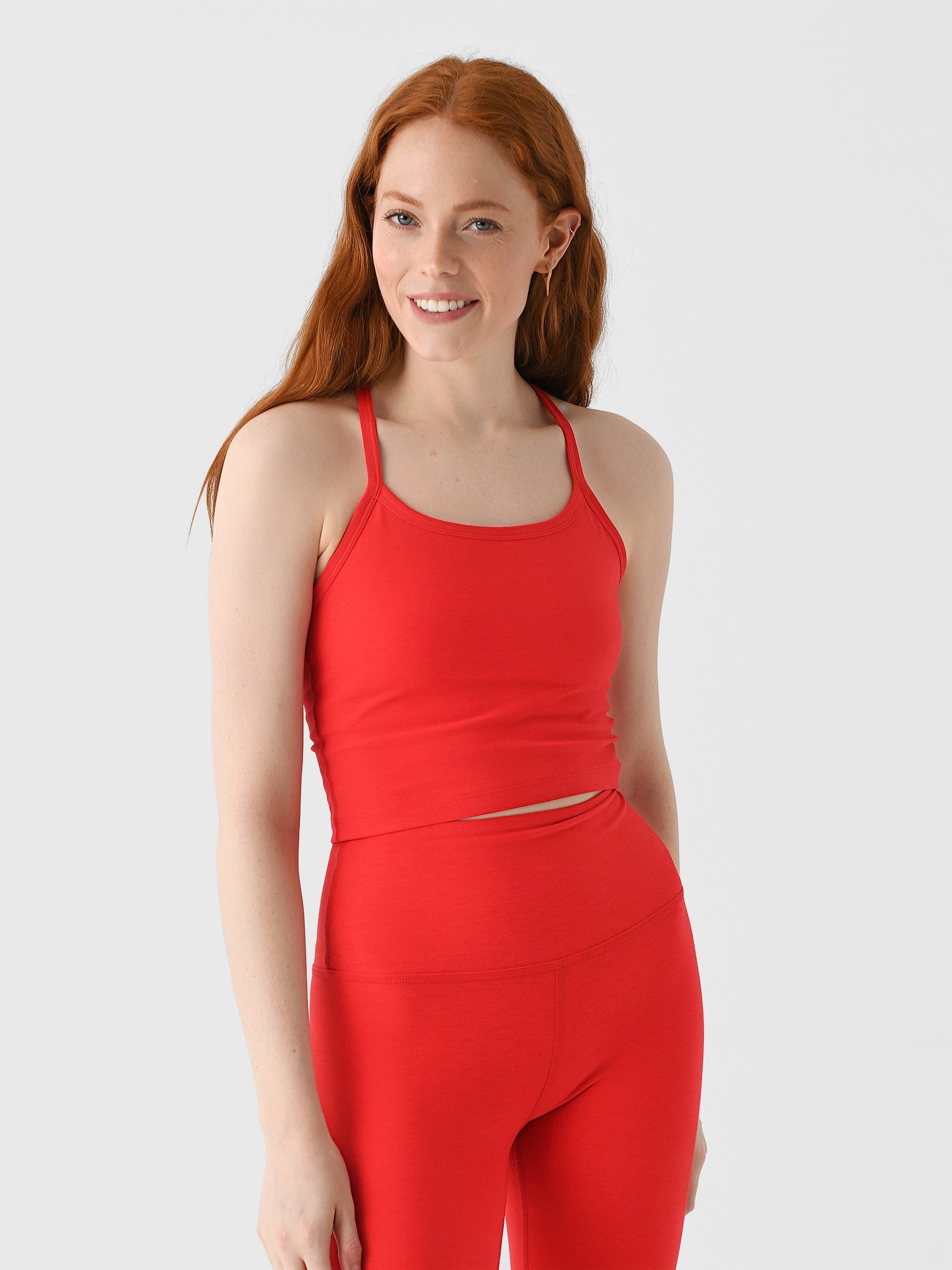 Beyond Yoga Women's Spacedye Slim Racerback Cropped Tank - Saint Bernard