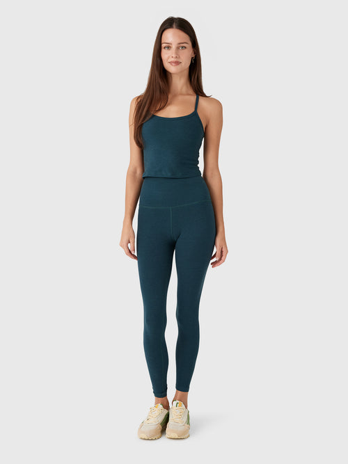 Beyond Yoga Women's Spacedye Slim Racerback Cropped Tank - Saint Bernard