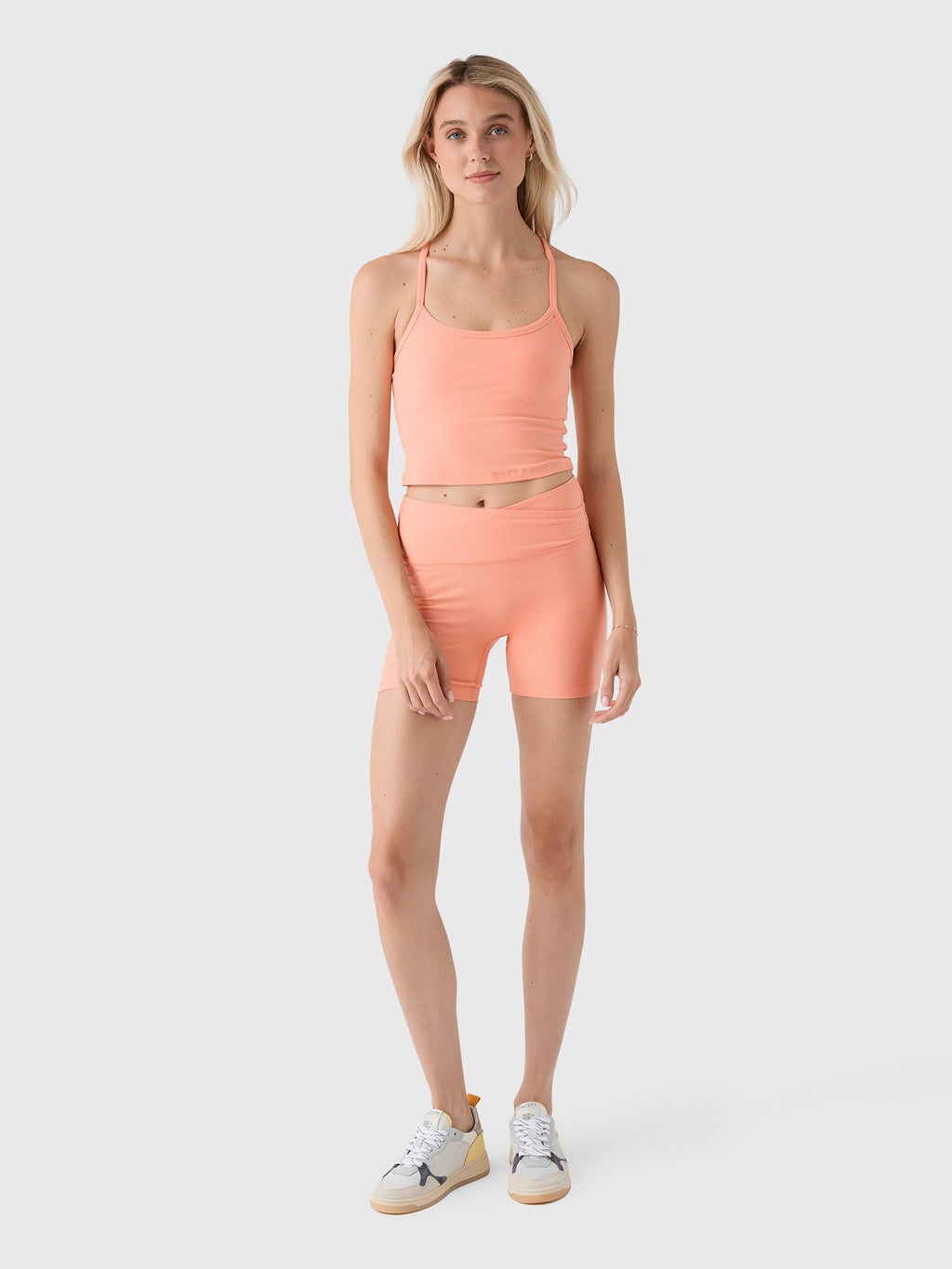 Beyond Yoga Women's Spacedye Slim Racerback Cropped Tank - Saint Bernard