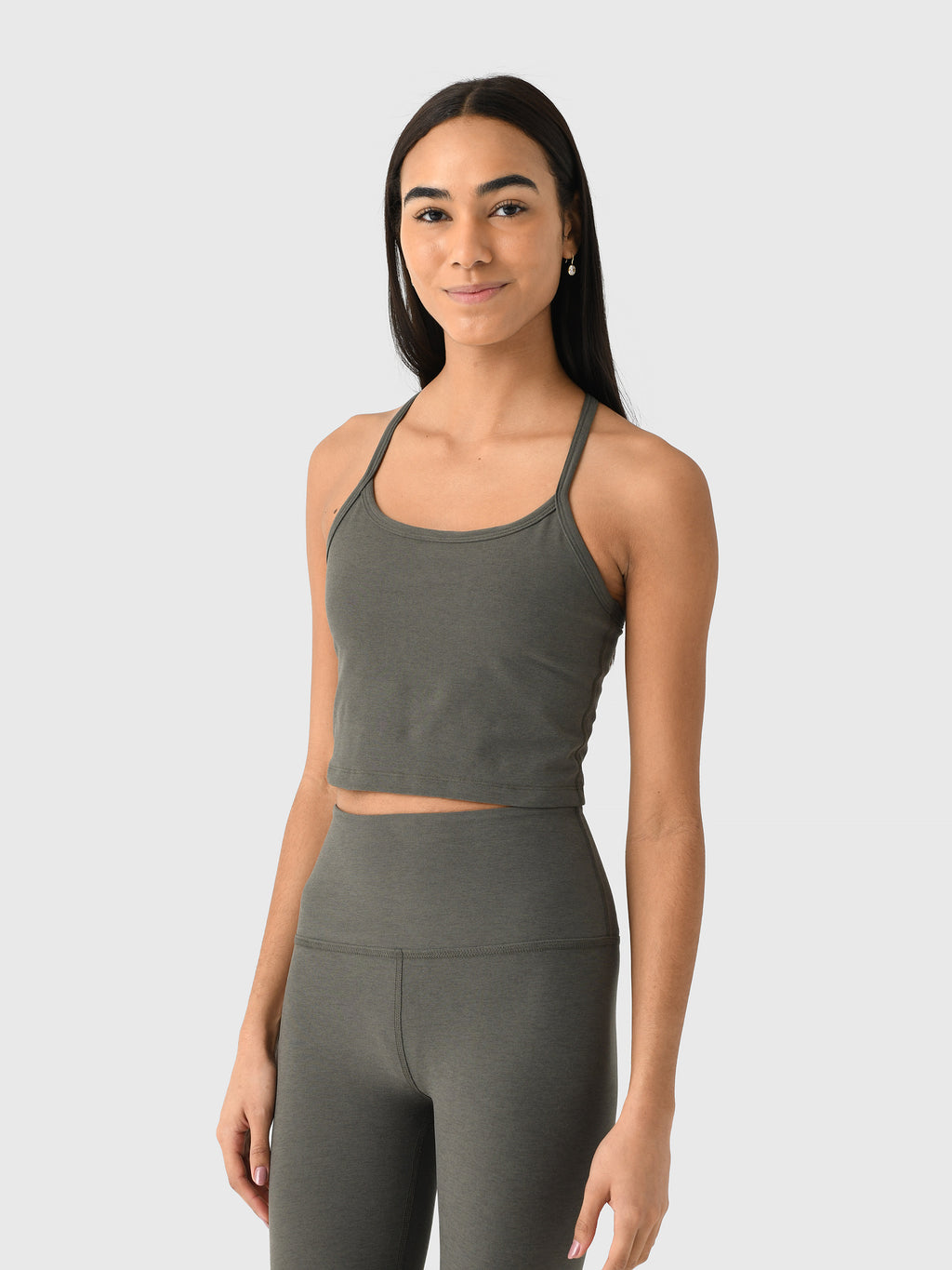 Beyond Yoga Women's Spacedye Slim Racerback Cropped Tank - Saint Bernard