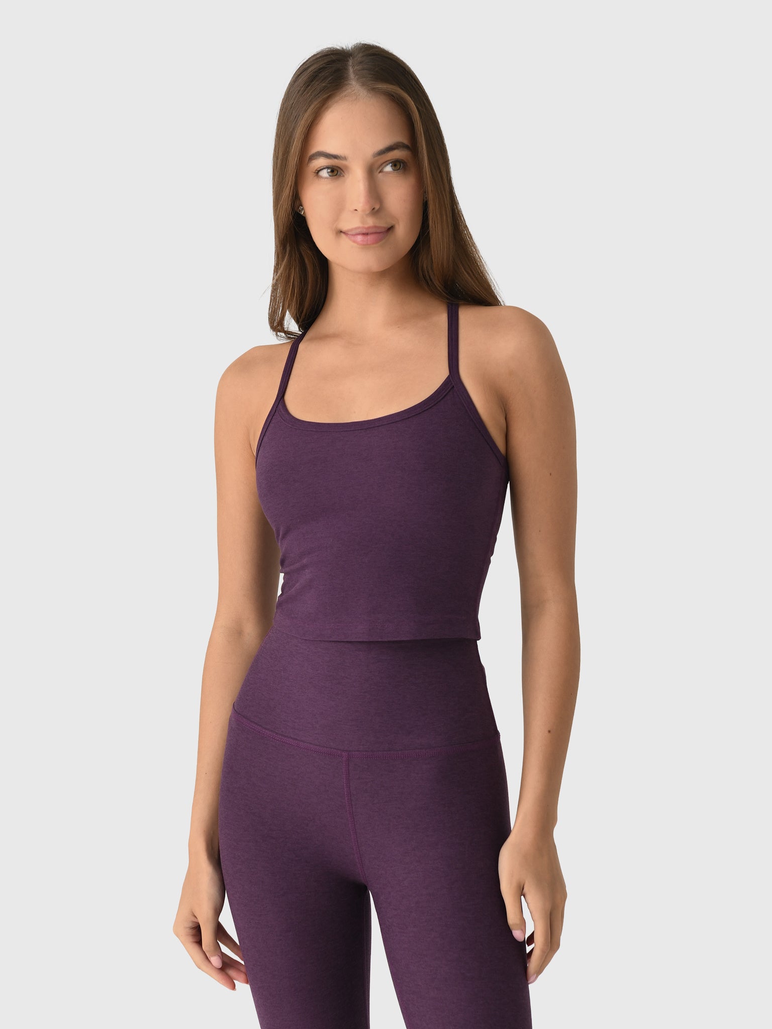 Beyond Yoga Women's Spacedye Slim Racerback Cropped Tank - Saint Bernard