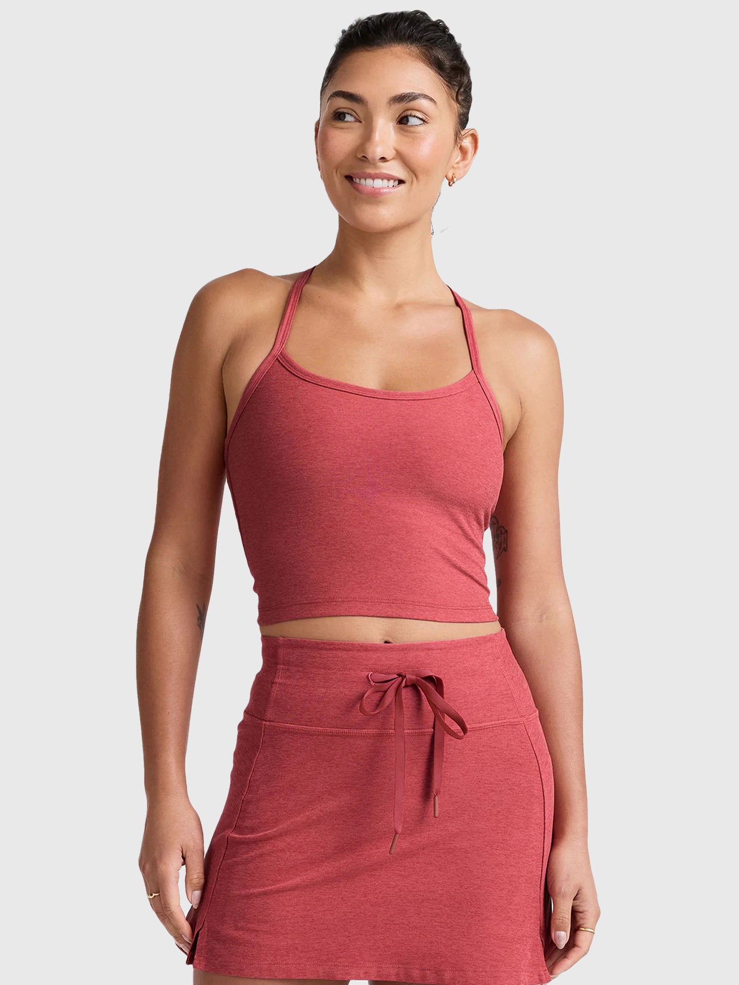Beyond Yoga Women's Spacedye Slim Racerback Cropped Tank - Saint Bernard