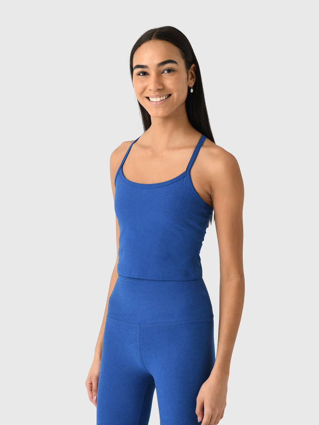 Beyond Yoga Women's Spacedye Slim Racerback Cropped Tank - Saint Bernard
