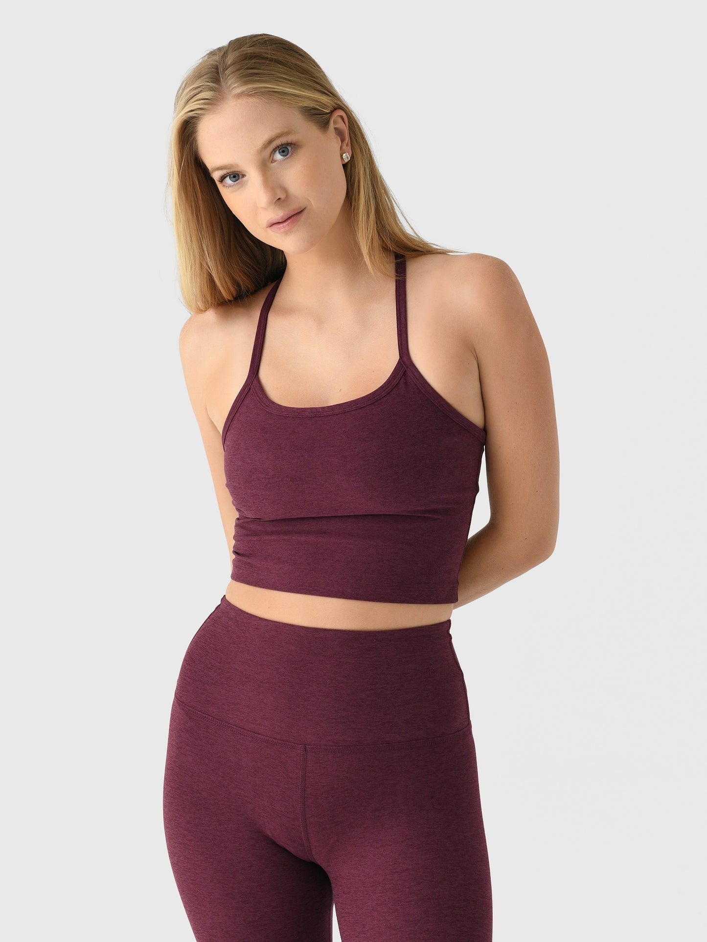 Beyond Yoga Women's Spacedye Slim Racerback Cropped Tank - Saint Bernard