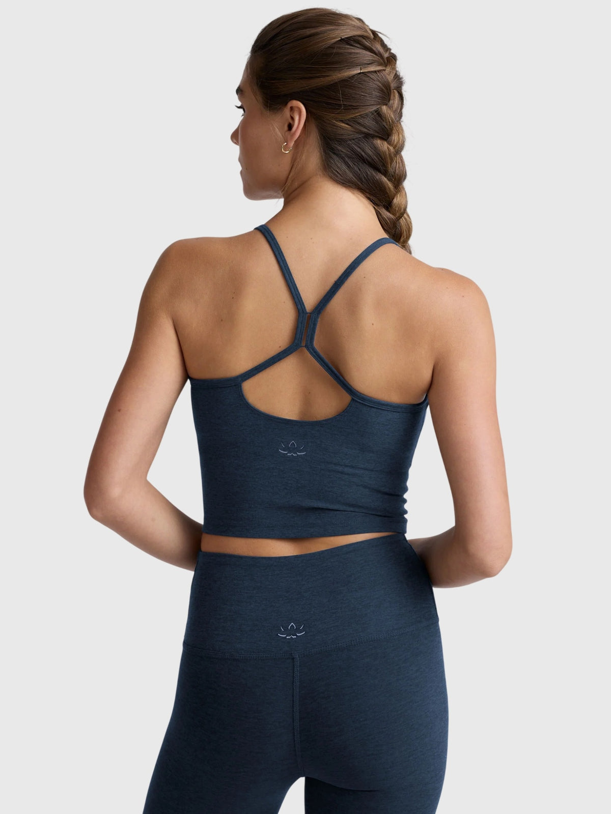 Beyond Yoga Women's Spacedye Slim Racerback Cropped Tank - Saint Bernard