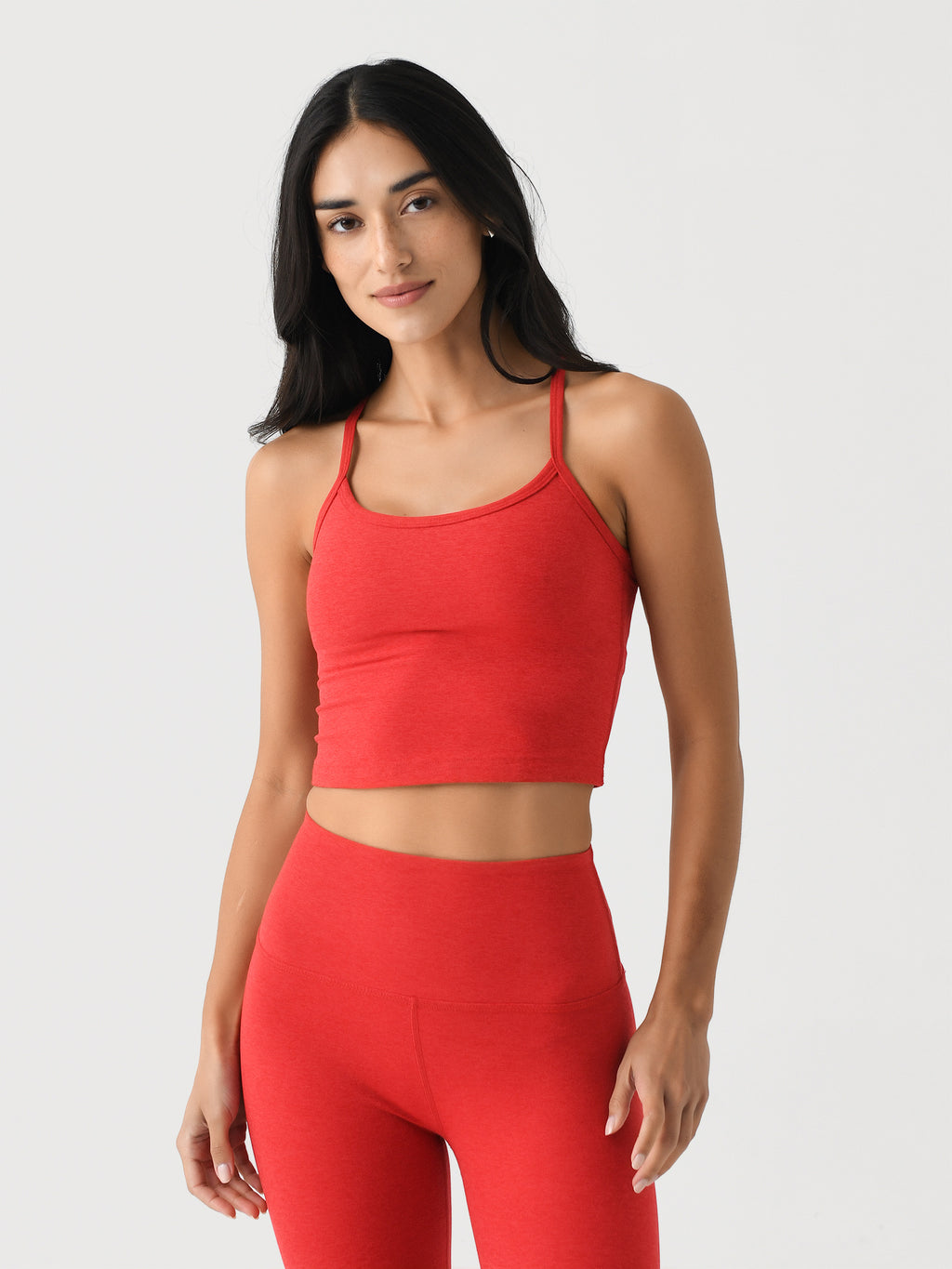 Beyond Yoga Women's Spacedye Slim Racerback Cropped Tank - Saint Bernard