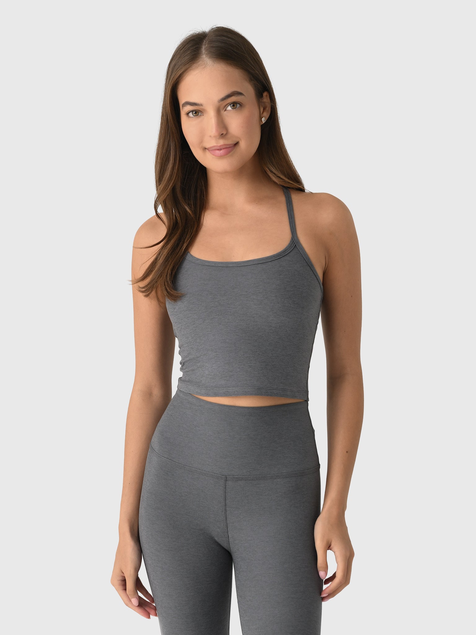 Beyond Yoga Women's Spacedye Slim Racerback Cropped Tank - Saint Bernard