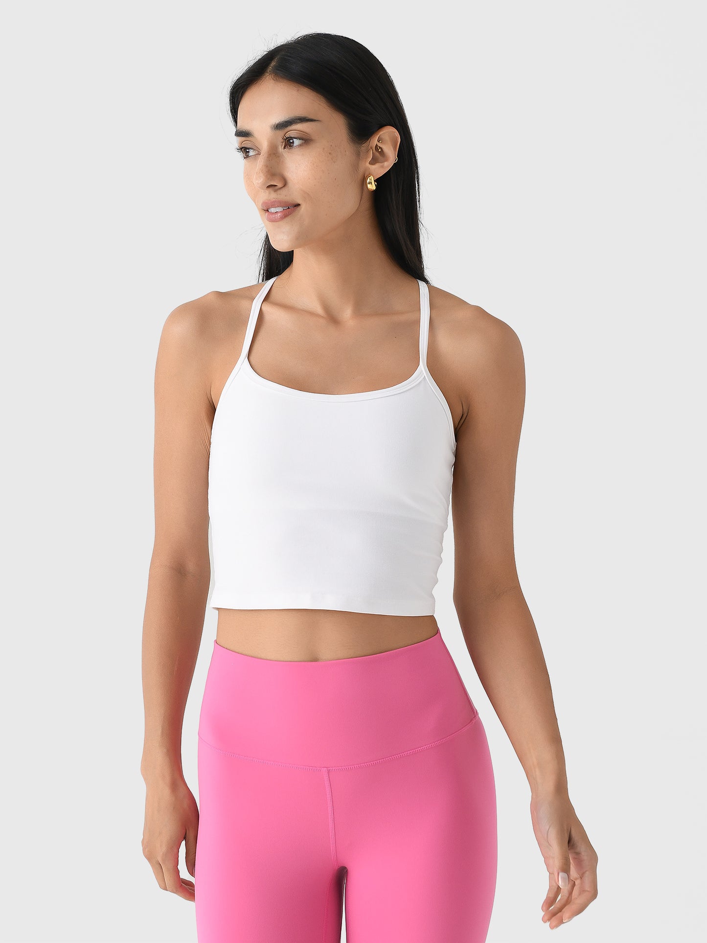 Beyond Yoga Women's Spacedye Slim Racerback Cropped Tank - Saint Bernard