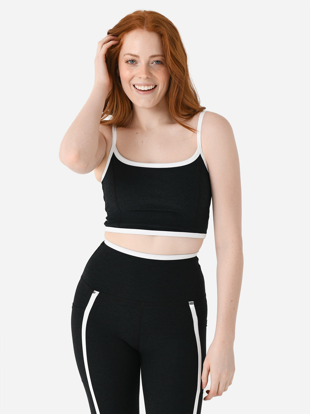 Beyond Yoga Women's Spacedye New Moves High Cropped Tank - Saint Bernard