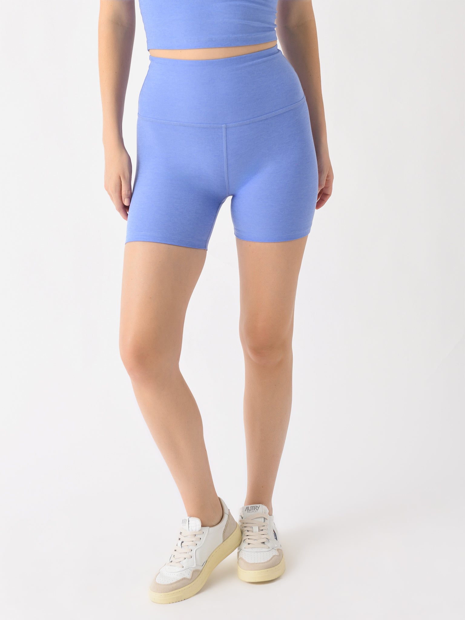 Beyond Yoga Women's Spacedye Keep Pace Biker Short - Saint Bernard