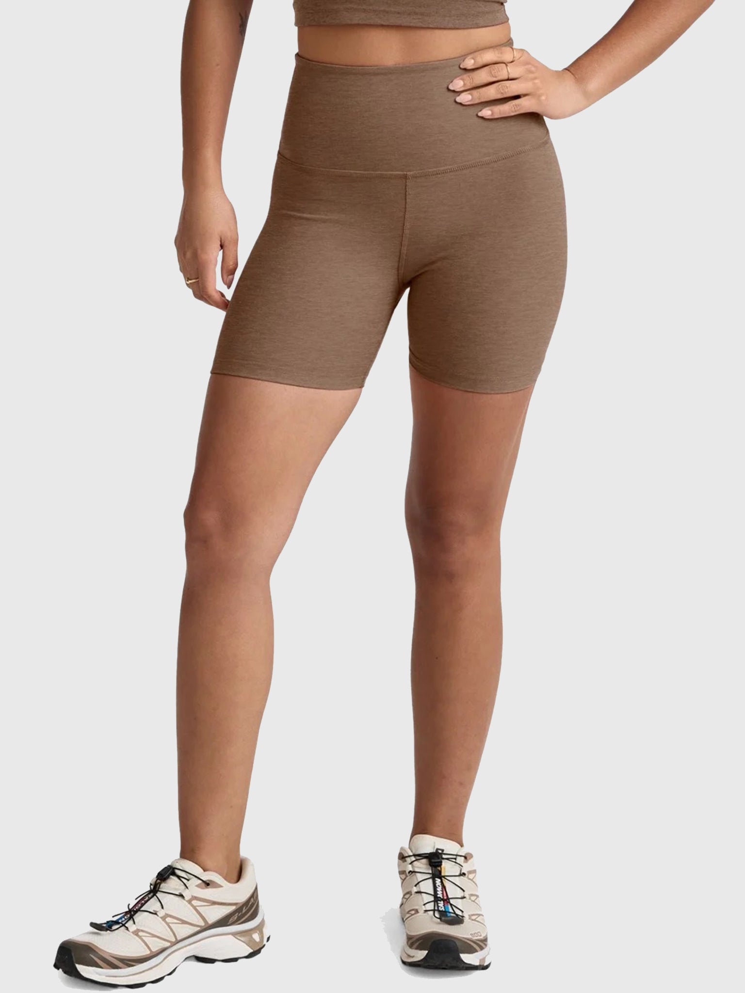 Beyond Yoga Women's Spacedye Keep Pace Biker Short - Saint Bernard