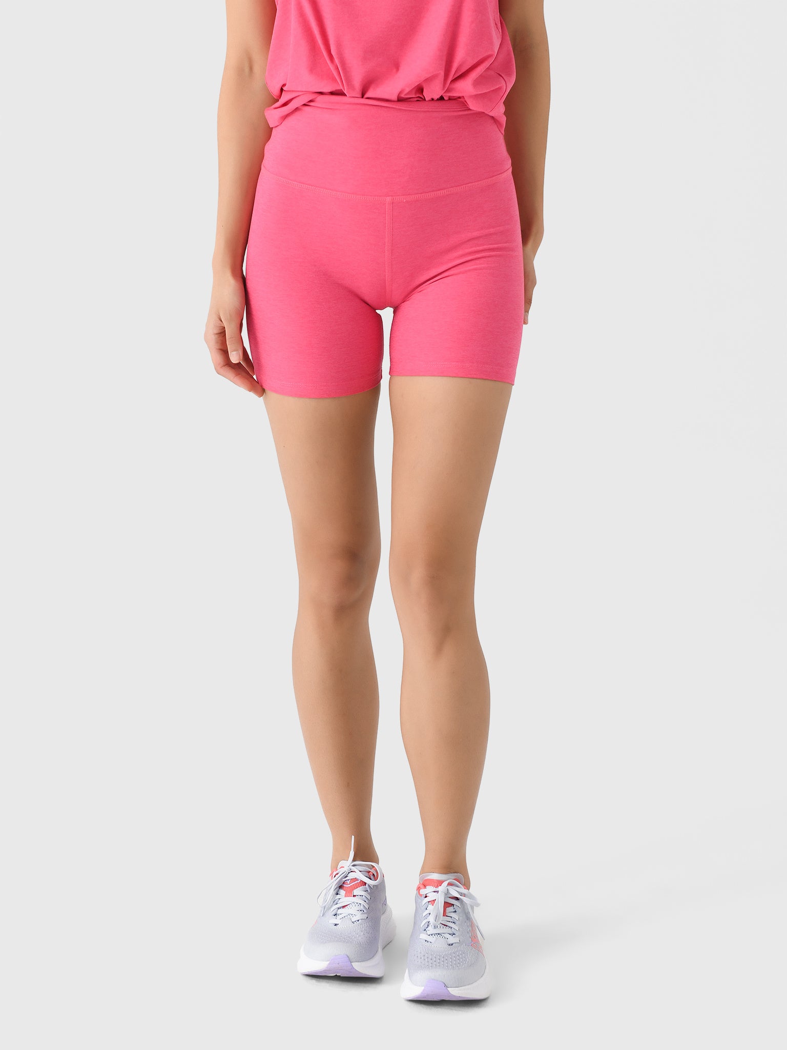Beyond Yoga Women's Spacedye Keep Pace Biker Short - Saint Bernard