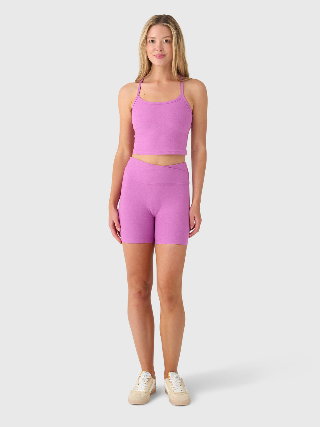 Beyond Yoga Women's Spacedye At Your Leisure 5" Biker Short - Saint Bernard