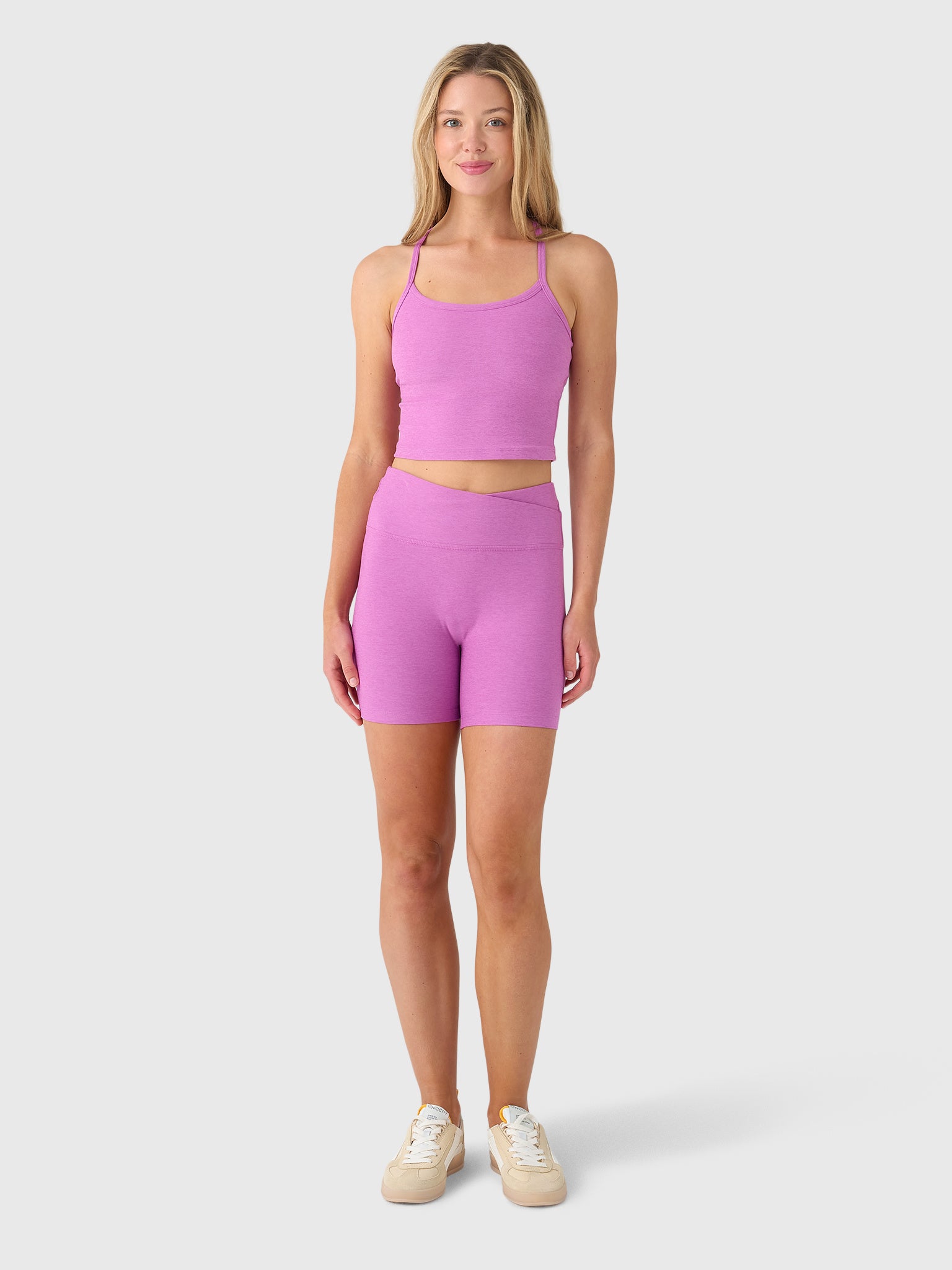 Beyond Yoga Women's Spacedye At Your Leisure 5" Biker Short - Saint Bernard