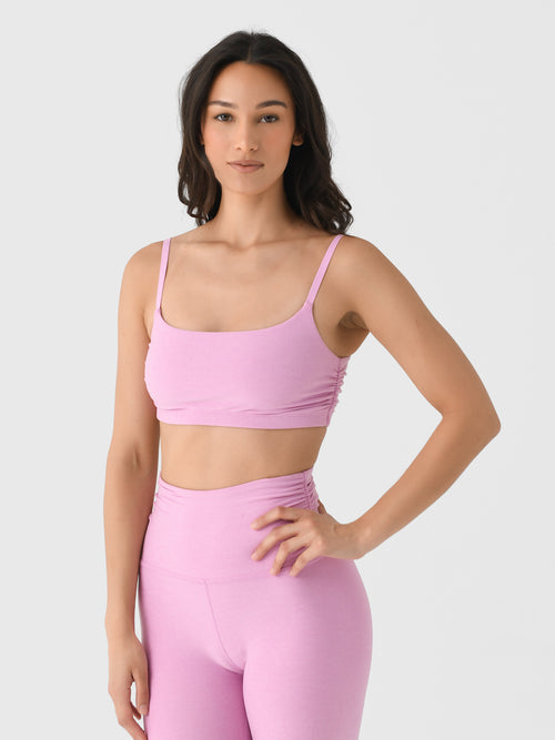 Beyond Yoga Women's Spacedye Raise The Barre Shirred Bra