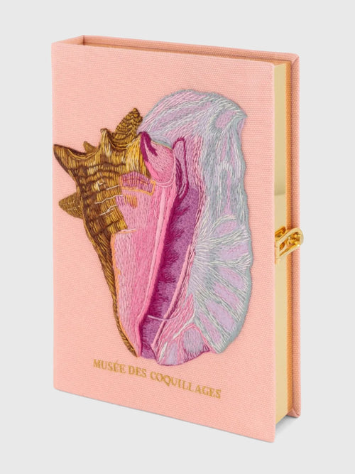 Olympia Le-Tan Pink Seashell Book Clutch