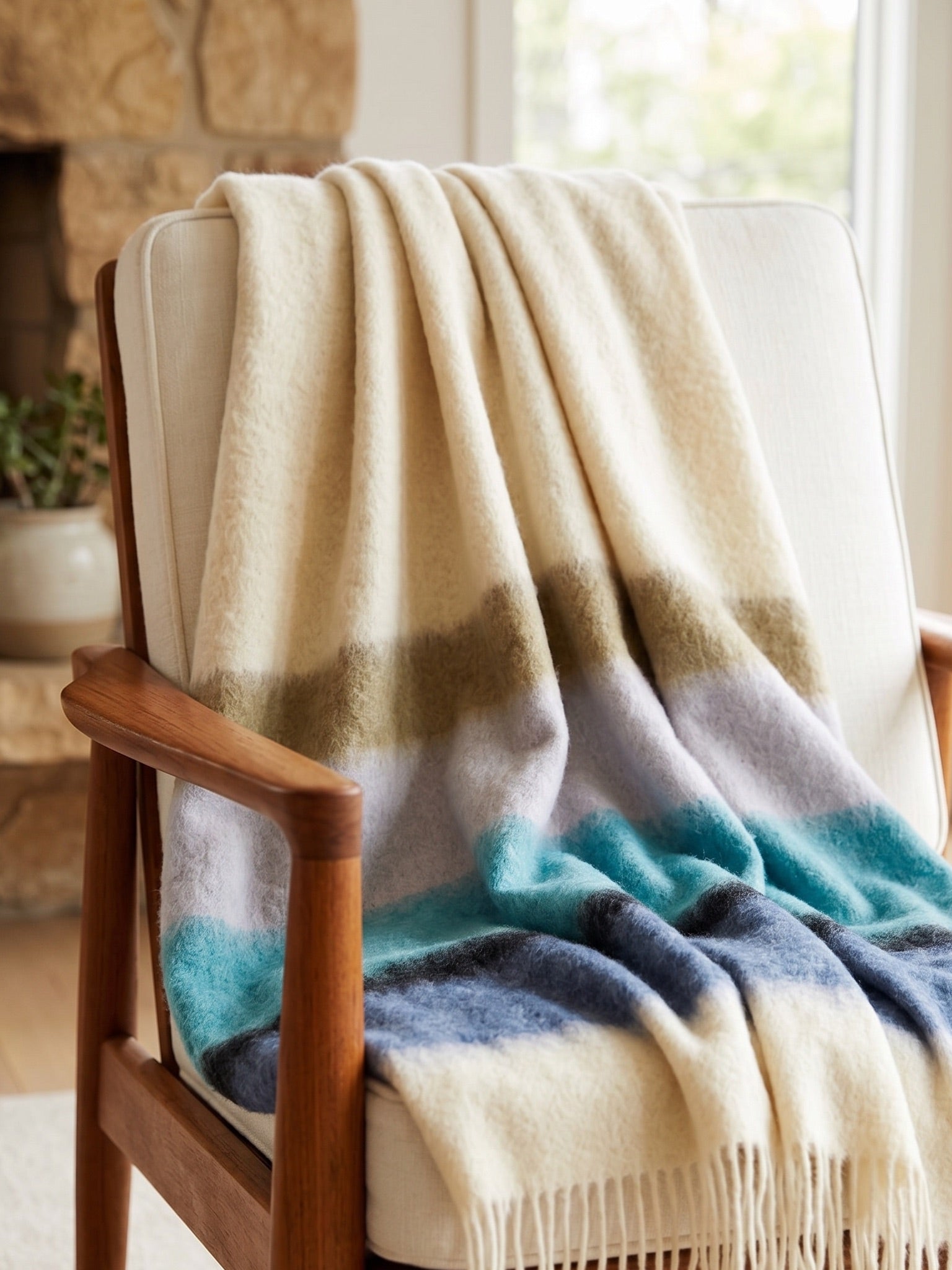 Mantas Ezcaray Serenity Throw Blanket - Saint Bernard