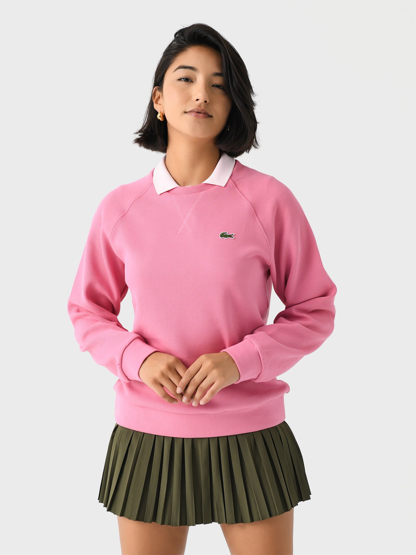 Lacoste Women's Regular Fit Crew Neck Sweatshirt - Saint Bernard