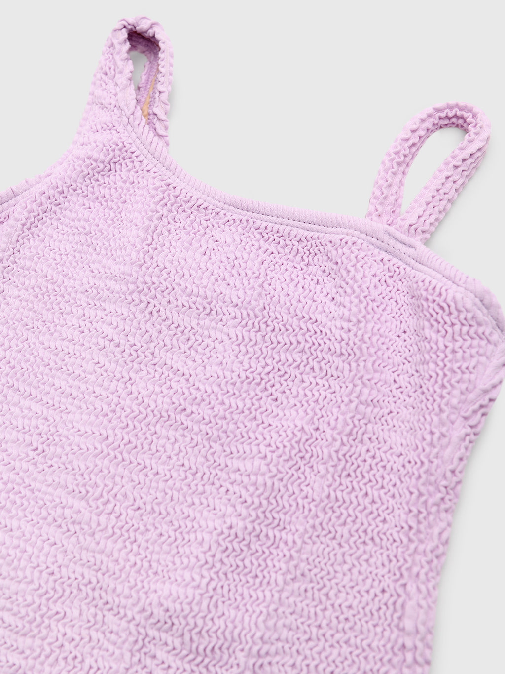 Shade Critters Girls' One Shoulder Crinkle One-Piece Swimsuit - Saint Bernard