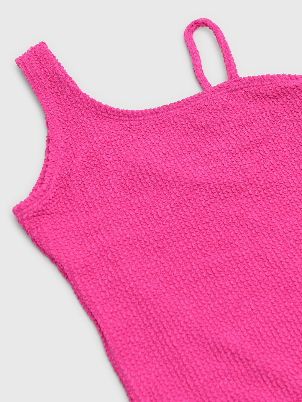 Shade Critters Girls' One Shoulder Crinkle One-Piece Swimsuit - Saint Bernard