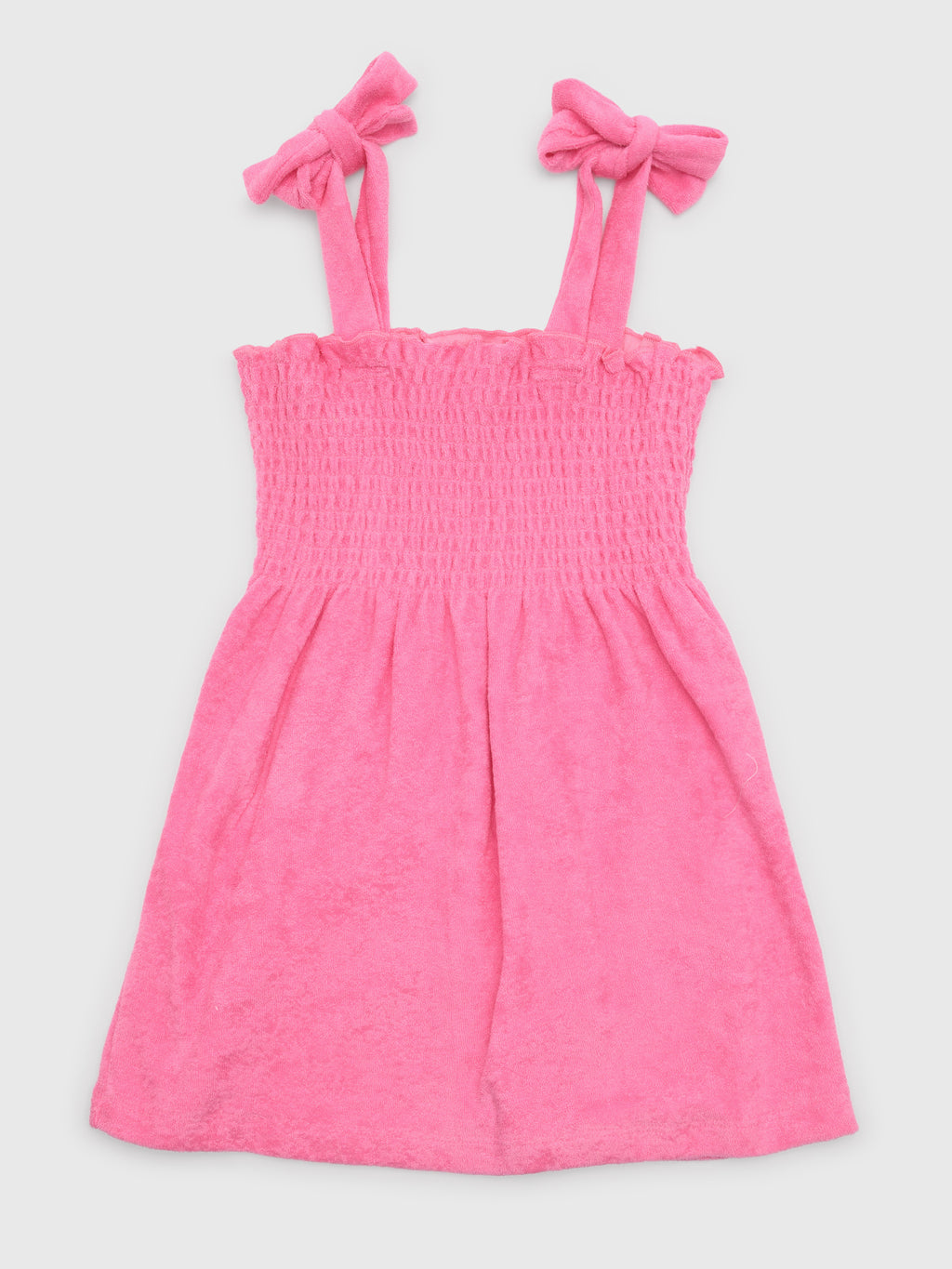 Shade Critters Girls' Terry Smocked Tank Dress - Saint Bernard