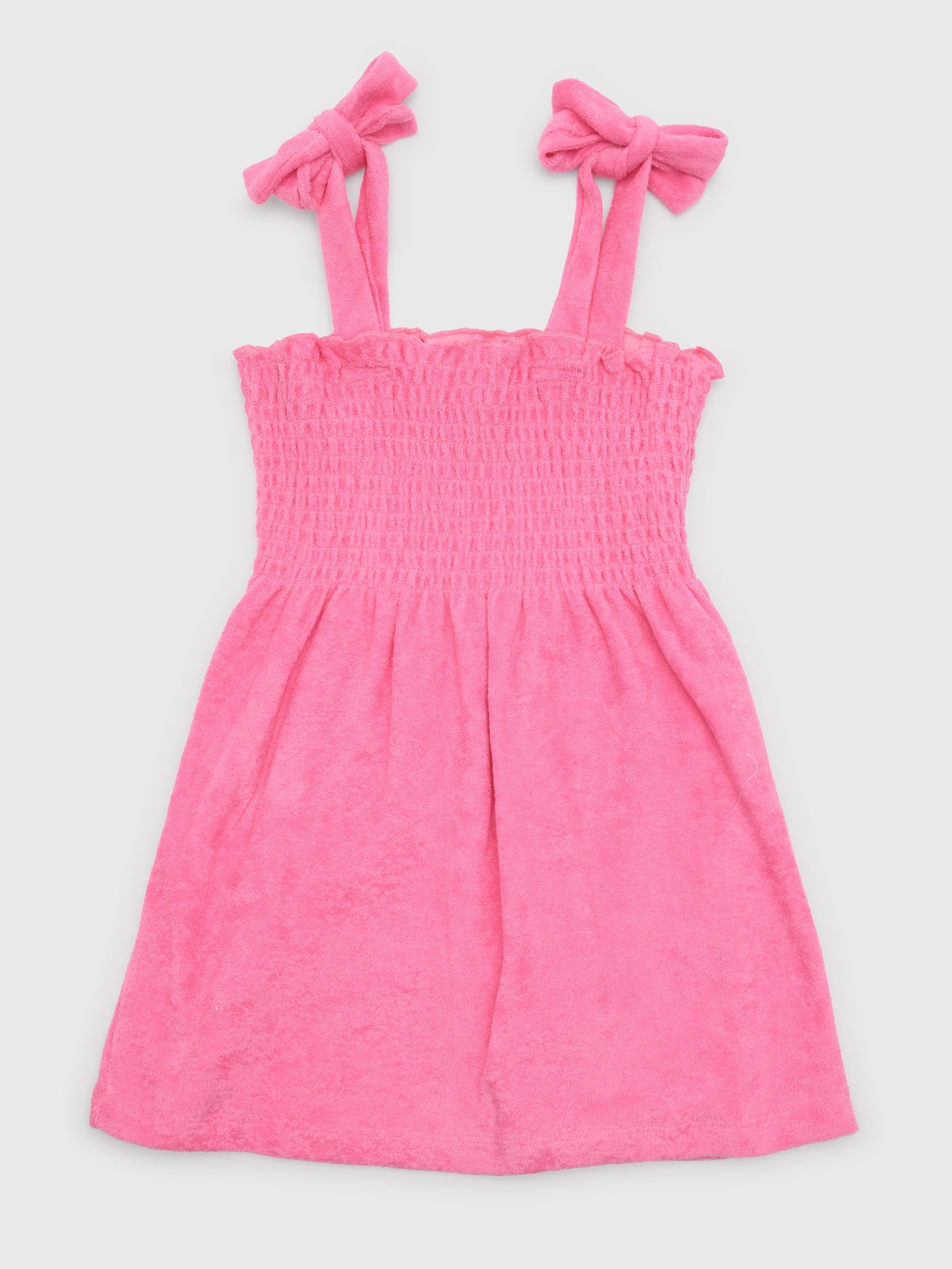 Shade Critters Girls' Terry Smocked Tank Dress - Saint Bernard