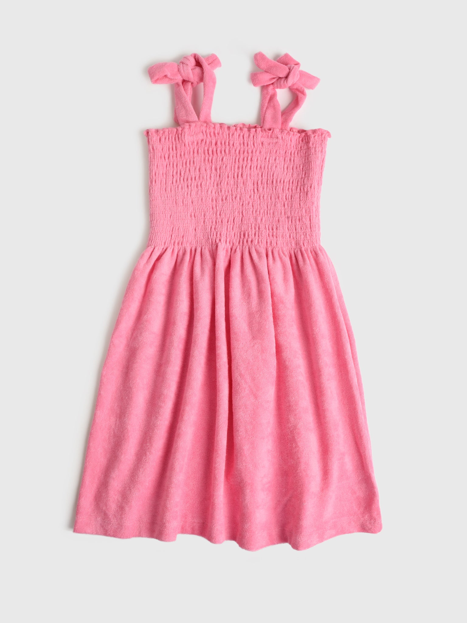 Shade Critters Girls' Terry Smocked Tank Dress - Saint Bernard