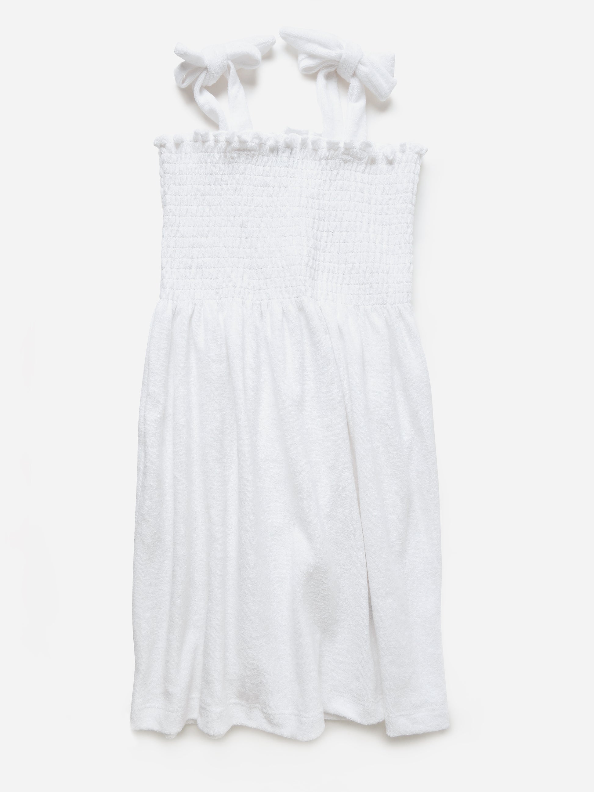 Shade Critters Girls' Terry Smocked Tank Dress - Saint Bernard