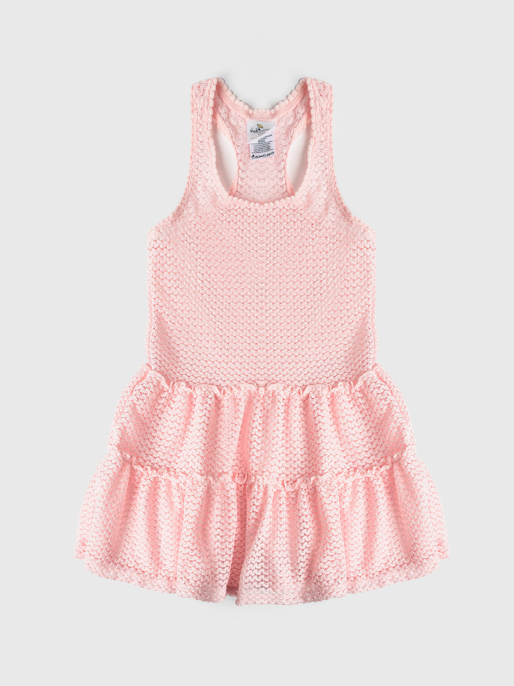Shade Critters Girls' Crochet Tank Cover-Up Dress - Saint Bernard