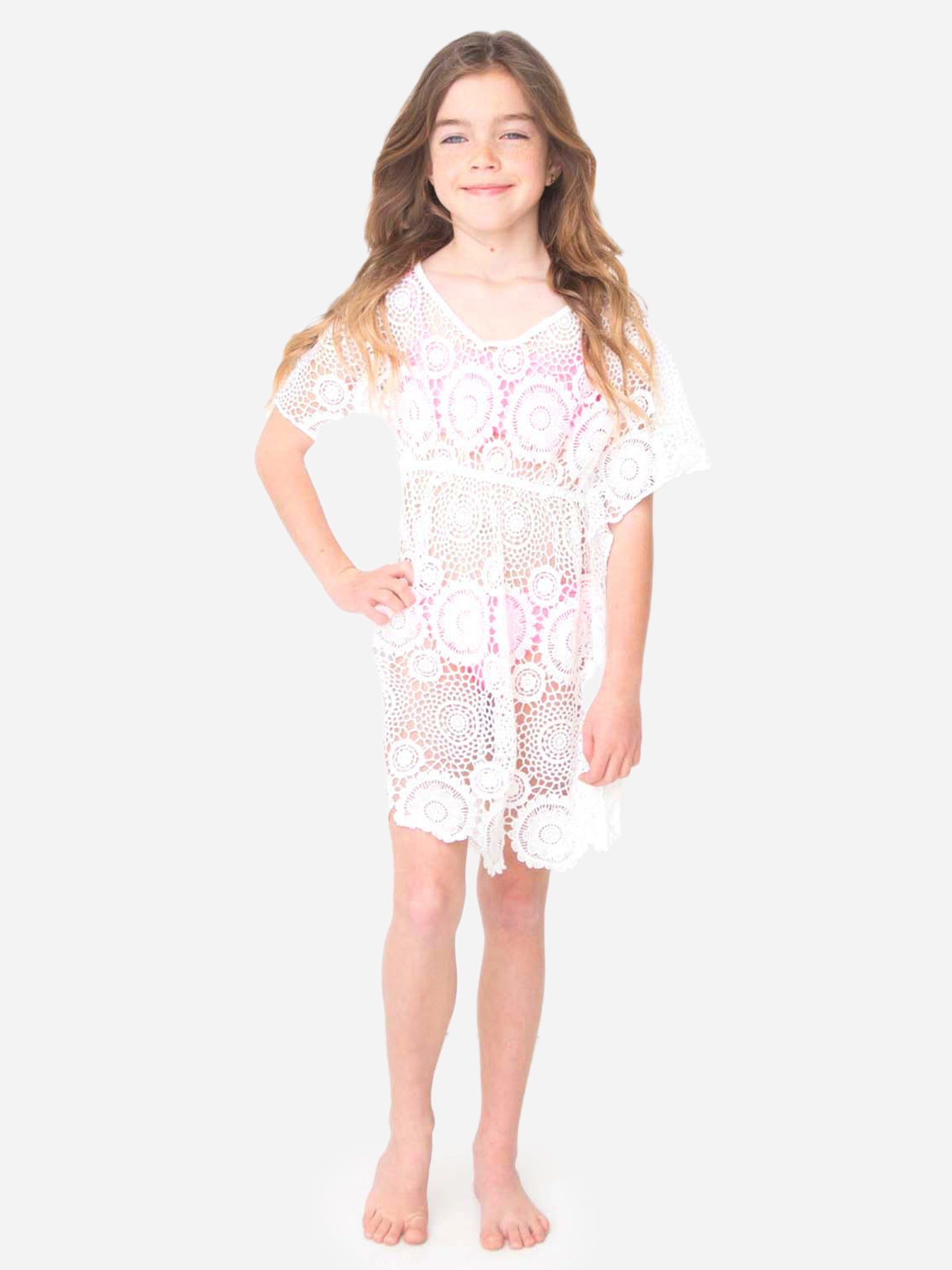 Shade Critters Girls' Crochet Kaftan - Saint Bernard