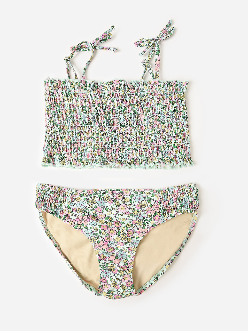 Shade Critters Girls' Smocked Bikini Set - Saint Bernard