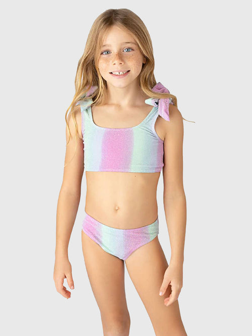 Shade Critters Girls' Shimmer Bunny Tie Bikini Set