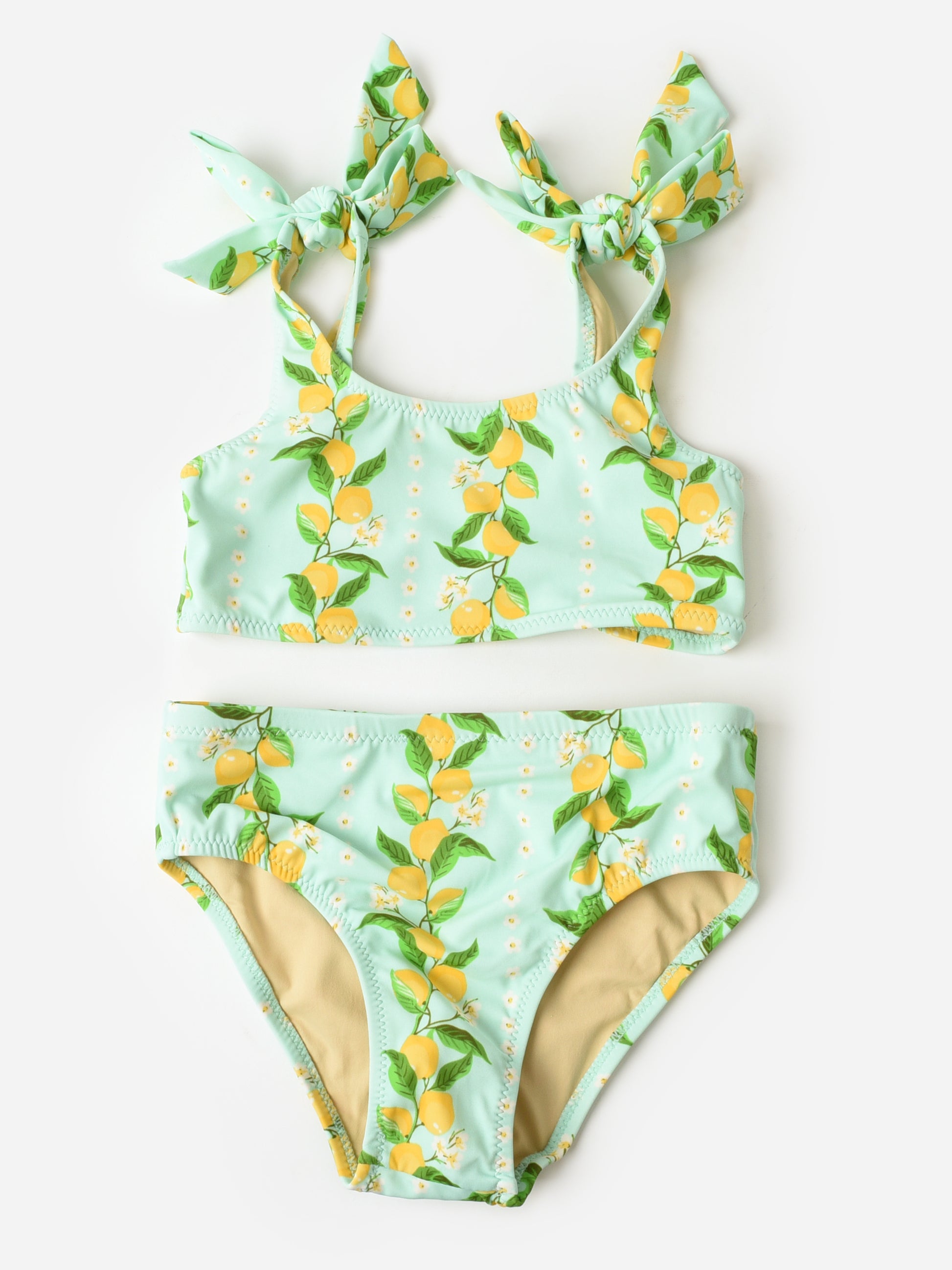 Shade Critters Girls' Bunny Tie Bikini Set - Saint Bernard