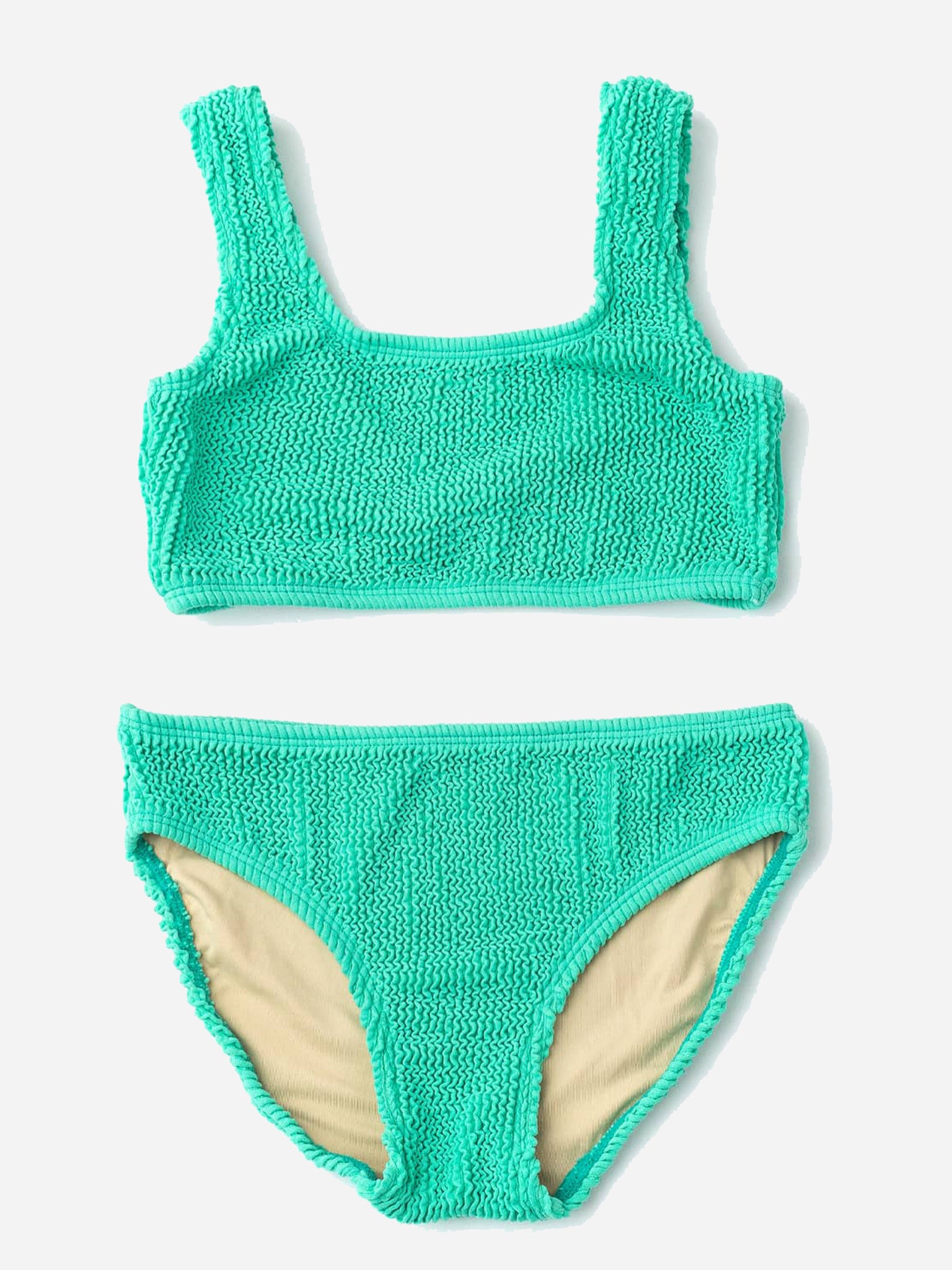 Shade Critters Girls' Crinkle Bikini Set - Saint Bernard