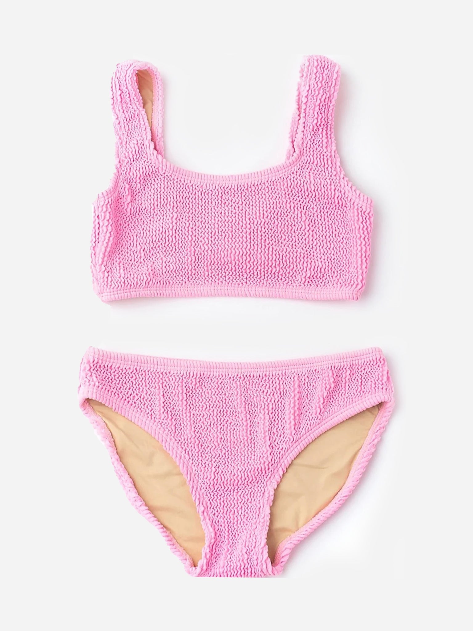 Shade Critters Girls' Crinkle Bikini Set - Saint Bernard