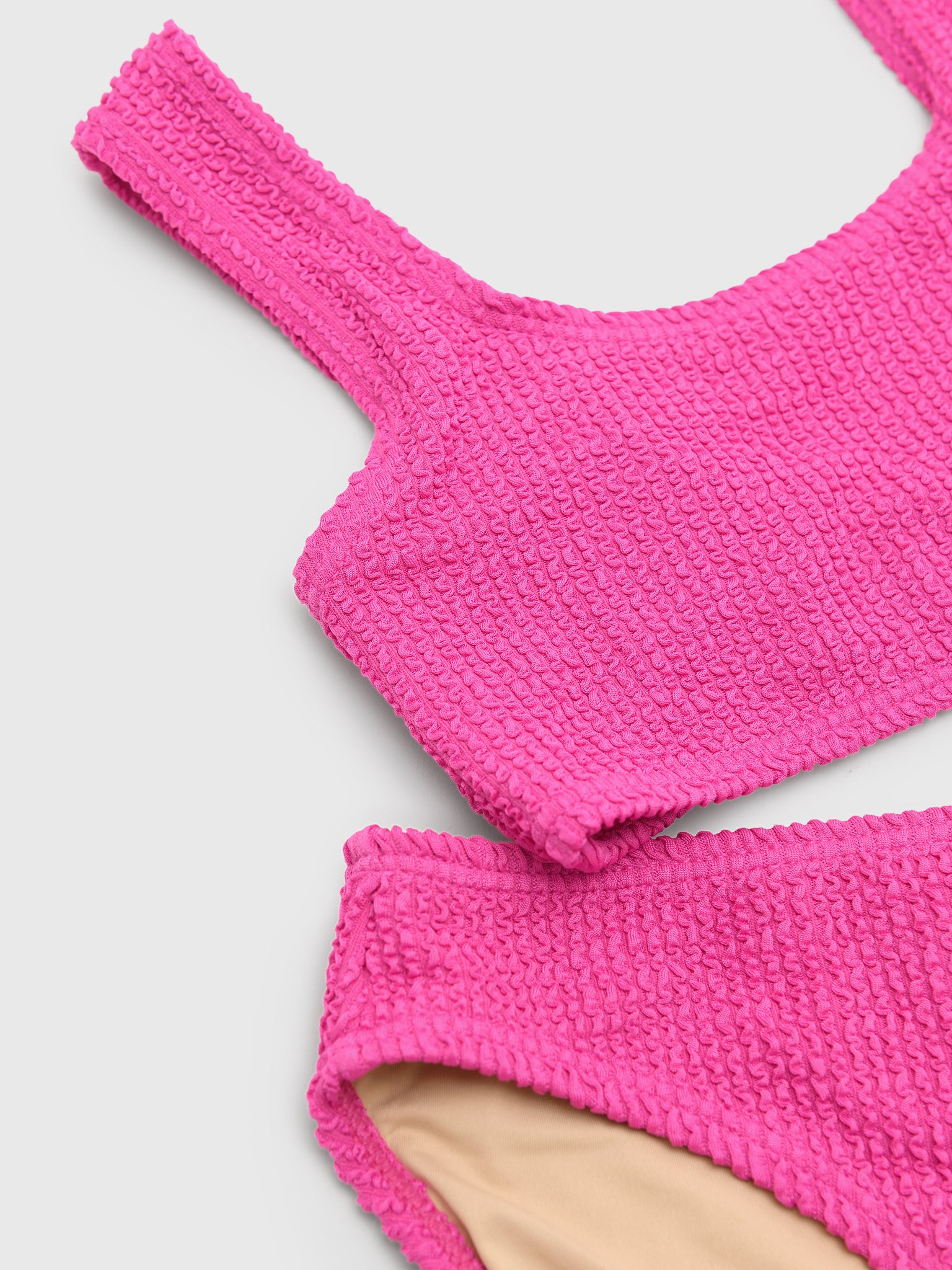 Shade Critters Girls' Crinkle Bikini Set - Saint Bernard