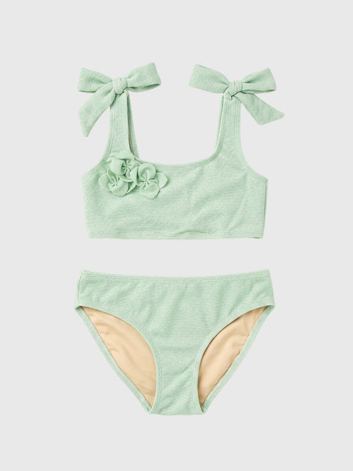 Shade Critters Girls' Shimmer Flower Bikini Set