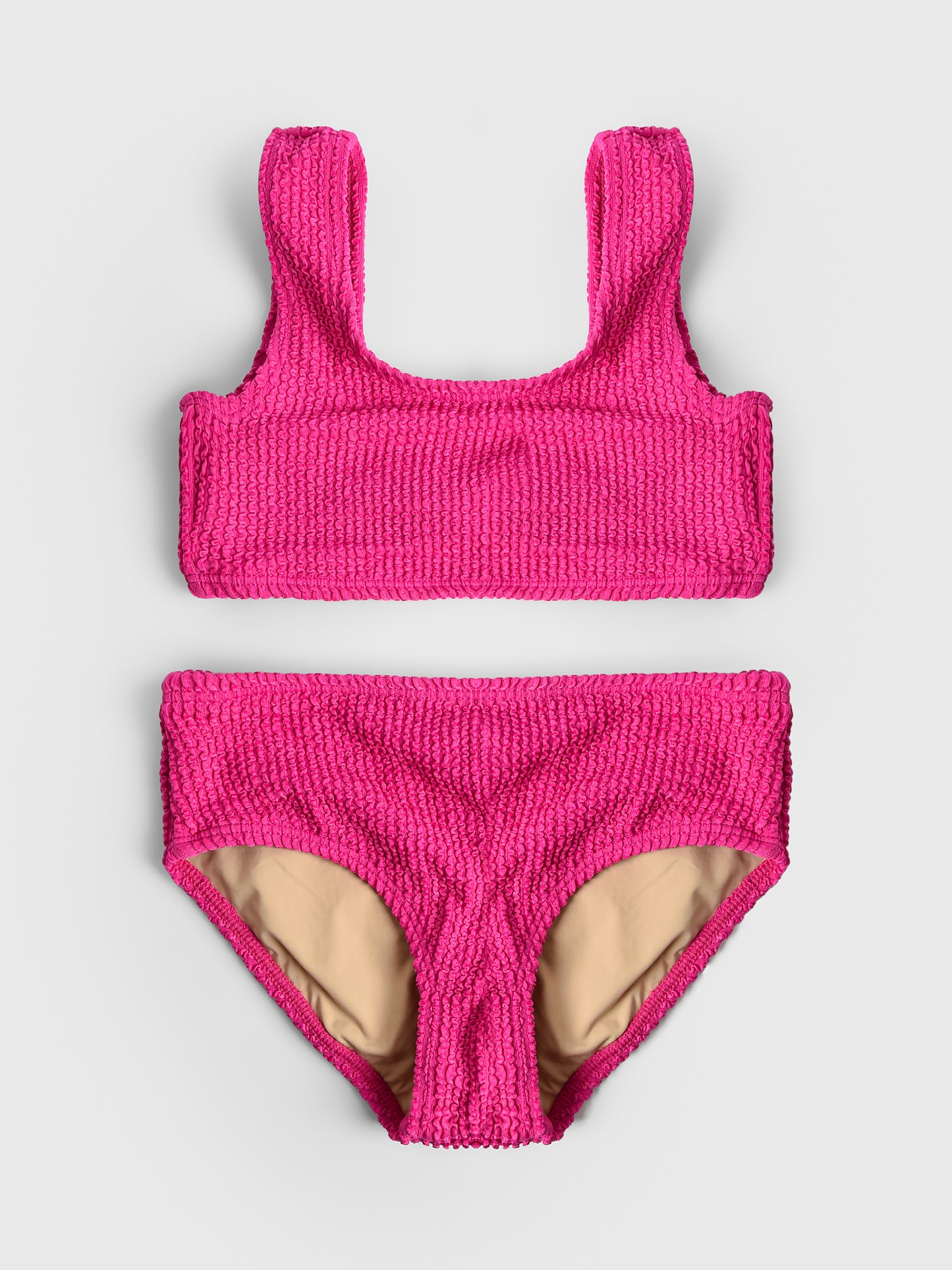 Shade Critters Girls' Crinkle Bikini Set - Saint Bernard